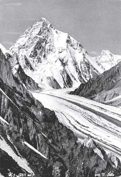 glaciar godwin austen y k2 en imagen de 1909