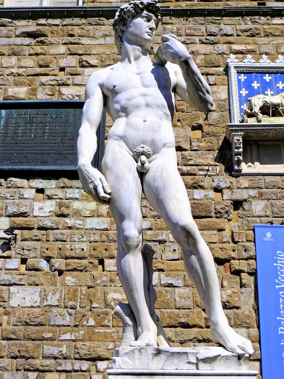 replica del david en la piazza della signoria